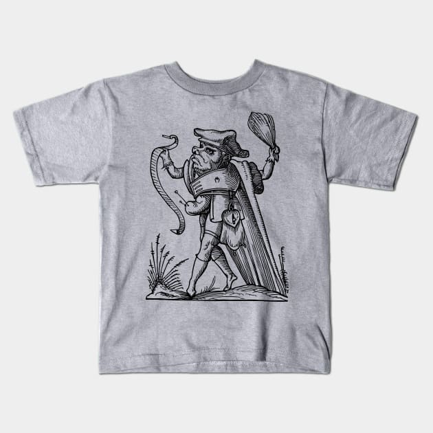 Grotesque #70 The Drolatic Dreams of Pantagruel (1565) Kids T-Shirt by n23tees